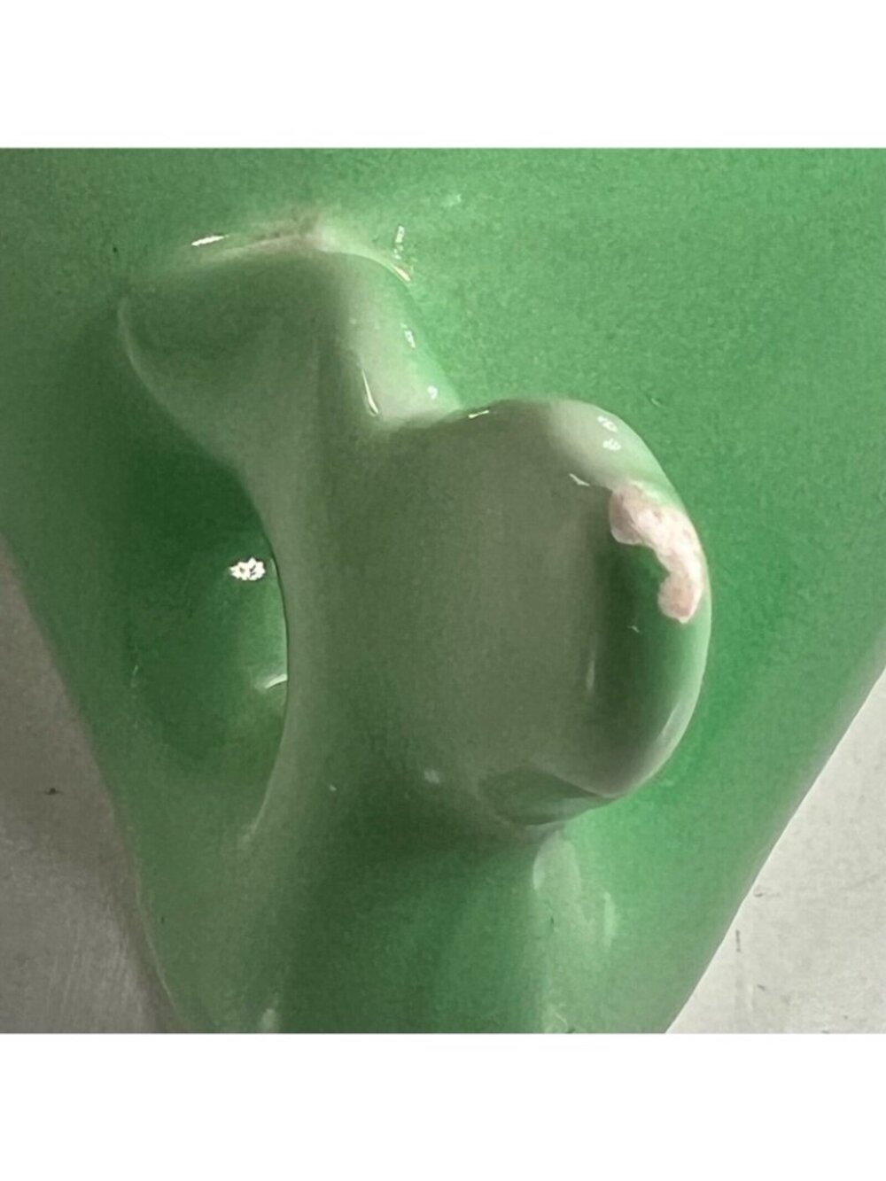 Ceramic Pottery Green Whale Coin Savings Bank with Plug Eyelashes Taiwan HTF - Picture 12 of 12